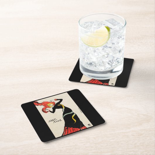 Toulouse-Lautrec Rechteckiger Pappuntersetzer (Vor Ort)