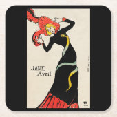Toulouse-Lautrec Rechteckiger Pappuntersetzer (Vorderseite)