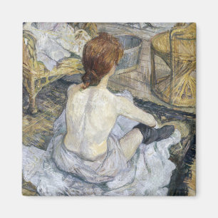 Toulouse-Lautrec - Rothaarige / Toilette Magnet