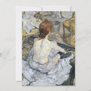 Toulouse-Lautrec - Rousse / La Toilette Dankeskarte