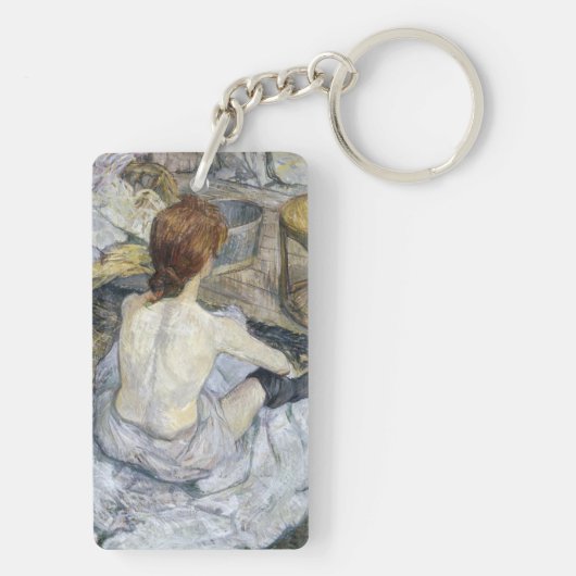 Toulouse-Lautrec - Rousse / Toilette Schlüsselanhänger (Rückseite)