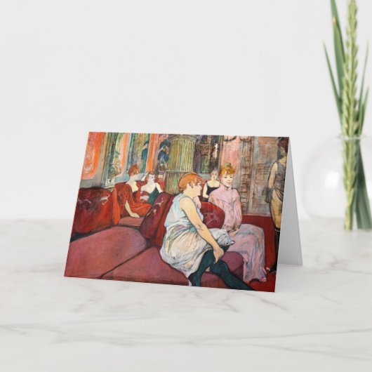 Toulouse-Lautrec - Rue des Moulins im Salon Karte (Vorderseite)