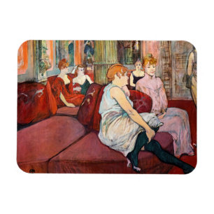 Toulouse-Lautrec - Rue des Moulins im Salon Magnet
