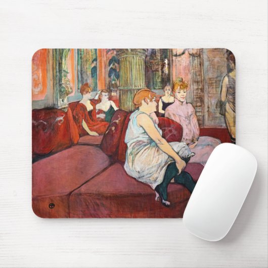 Toulouse-Lautrec - Rue des Moulins im Salon Mousepad (Mit Mouse)