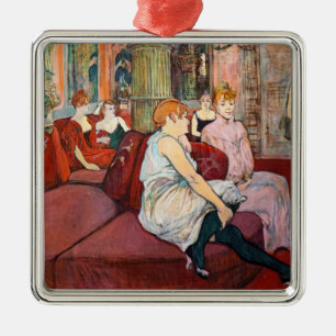 Toulouse-Lautrec - Rue des Moulins im Salon Ornament Aus Metall