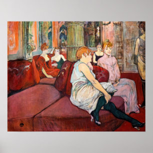 Toulouse-Lautrec - Rue des Moulins im Salon Poster