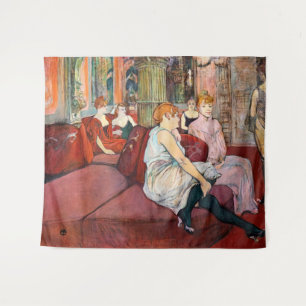Toulouse-Lautrec - Rue des Moulins im Salon Wandteppich