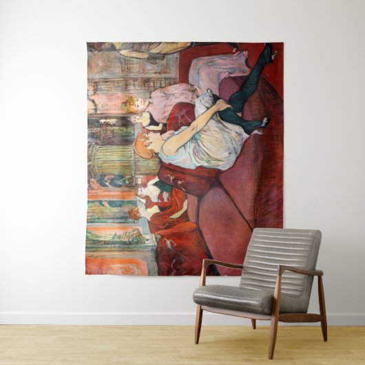 Toulouse-Lautrec - Rue des Moulins im Salon Wandteppich (Beispiel)