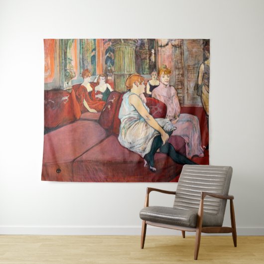 Toulouse-Lautrec - Rue des Moulins im Salon Wandteppich (Beispiel (Horizontal))