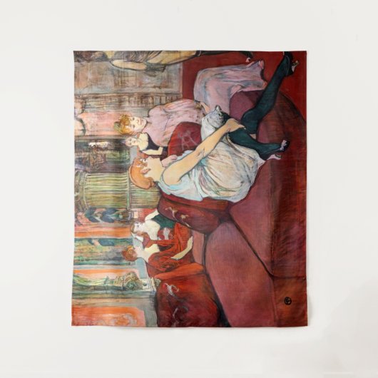 Toulouse-Lautrec - Rue des Moulins im Salon Wandteppich (Vorderseite)