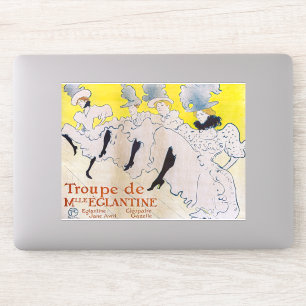 Toulouse-Lautrec - Troupe de Mlle Eglantine Aufkleber