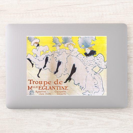 Toulouse-Lautrec - Troupe de Mlle Eglantine Aufkleber (Computer)