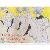 Toulouse-Lautrec - Troupe de Mlle Eglantine Aufkleber (Vorderseite)