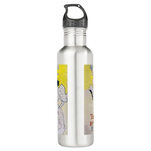 Toulouse-Lautrec - Troupe de Mlle Eglantine Edelstahlflasche (Rückseite)