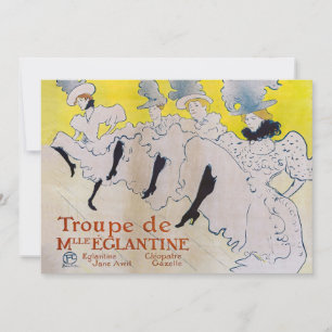 Toulouse-Lautrec - Troupe de Mlle Eglantine Einladung