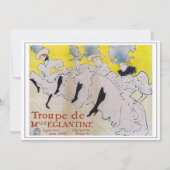Toulouse-Lautrec - Troupe de Mlle Eglantine Einladung (Vorderseite)