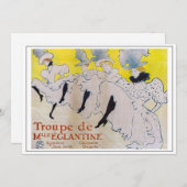 Toulouse-Lautrec - Troupe de Mlle Eglantine Einladung (Vorne/Hinten)