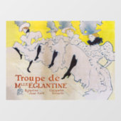 Toulouse-Lautrec - Troupe de Mlle Eglantine Fensteraufkleber (Blatt)