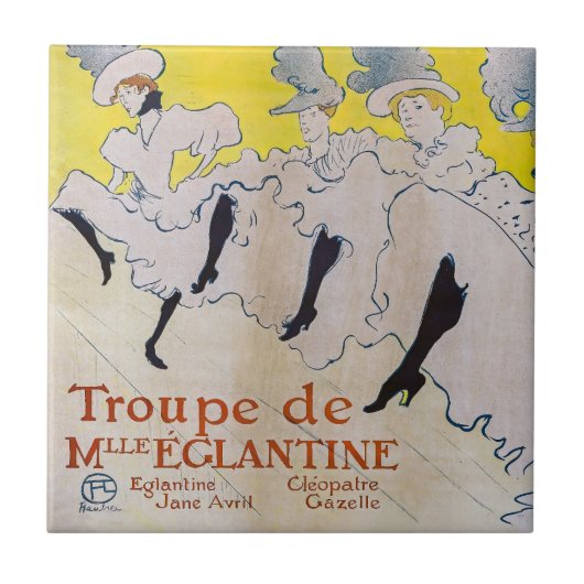 Toulouse-Lautrec - Troupe de Mlle Eglantine Fliese (Vorderseite)