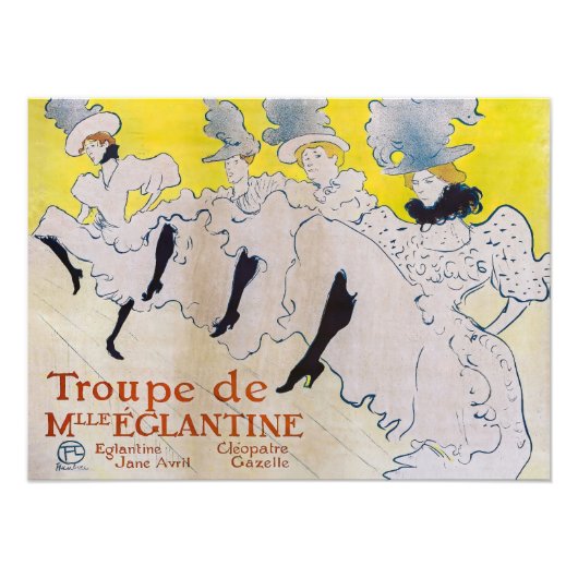 Toulouse-Lautrec - Troupe de Mlle Eglantine Fotodruck (Vorne)