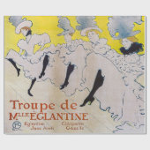 Toulouse-Lautrec - Troupe de Mlle Eglantine Geschenkpapier (Flach)