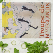 Toulouse-Lautrec - Troupe de Mlle Eglantine Geschirrtuch (Gefaltet)