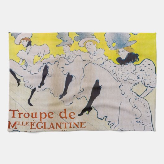 Toulouse-Lautrec - Troupe de Mlle Eglantine Geschirrtuch (Horizontal)