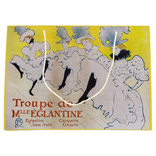 Toulouse-Lautrec - Troupe de Mlle Eglantine Große Geschenktüte (Vorderseite)