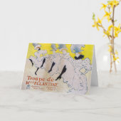 Toulouse-Lautrec - Troupe de Mlle Eglantine Karte (Gelbe Blume)