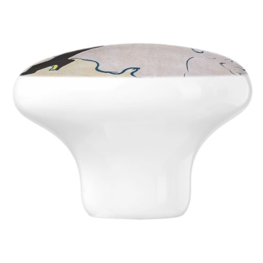 Toulouse-Lautrec - Troupe de Mlle Eglantine Keramikknauf (Seitenansicht)