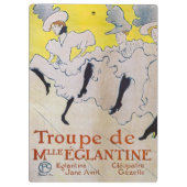 Toulouse-Lautrec - Troupe de Mlle Eglantine Klemmbrett (Rückseite)