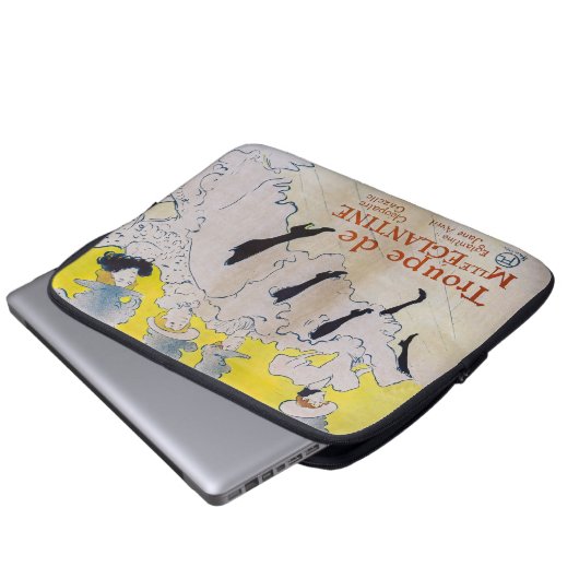 Toulouse-Lautrec - Troupe de Mlle Eglantine Laptopschutzhülle (Vorne Knopf)