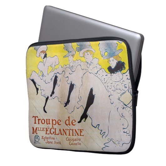 Toulouse-Lautrec - Troupe de Mlle Eglantine Laptopschutzhülle (Vorderseite Links)