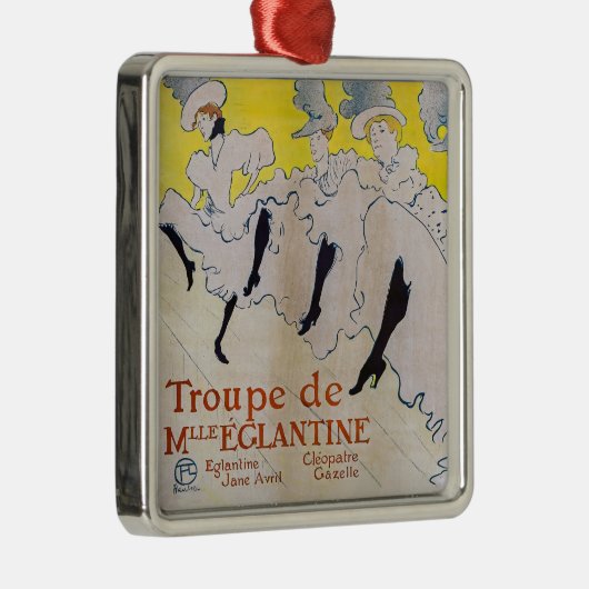 Toulouse-Lautrec - Troupe de Mlle Eglantine Ornament Aus Metall (Rechts)
