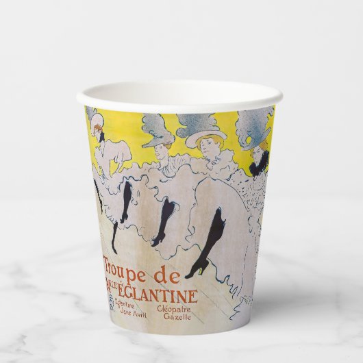 Toulouse-Lautrec - Troupe de Mlle Eglantine Pappbecher (Vorderseite)