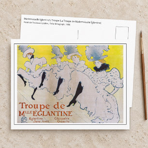 Toulouse-Lautrec - Troupe de Mlle Eglantine Postkarte