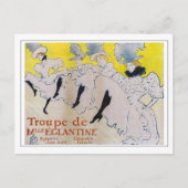 Toulouse-Lautrec - Troupe de Mlle Eglantine Postkarte (Vorderseite)