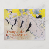 Toulouse-Lautrec - Troupe de Mlle Eglantine Postkarte (Vorderseite)