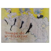 Toulouse-Lautrec - Troupe de Mlle Eglantine Schneidebrett (Vorderseite)