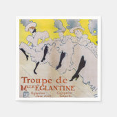 Toulouse-Lautrec - Troupe de Mlle Eglantine Serviette (Vorderseite)