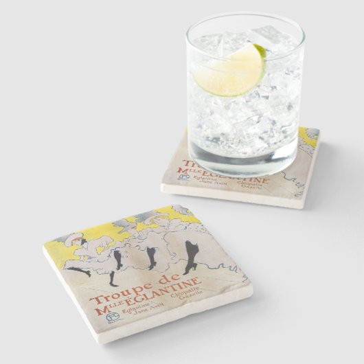 Toulouse-Lautrec - Troupe de Mlle Eglantine Steinuntersetzer (Seitenansicht)