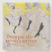 Toulouse-Lautrec - Troupe de Mlle Eglantine Steinuntersetzer (Vorderseite)