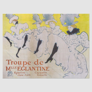Toulouse-Lautrec - Truppe von Fräulein Eglantine Seidenpapier