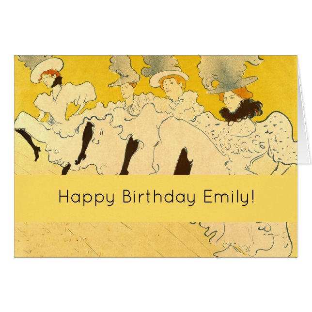 Toulouse Lautrec Yellow Dancing Girl Poster (Vorderseite (Horizontal))