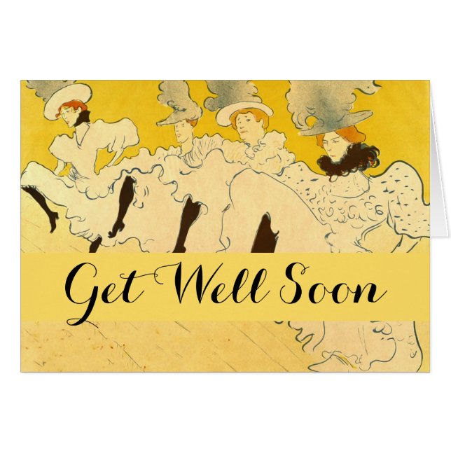 Toulouse Lautrec Yellow Dancing Girl Poster (Vorderseite (Horizontal))