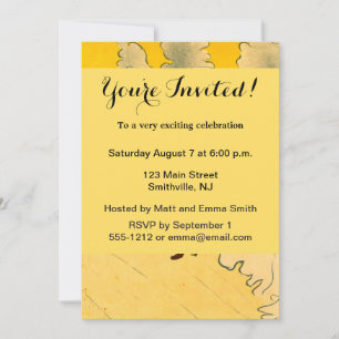 Toulouse Lautrec Yellow Dancing Girl Poster Einladung