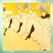 Toulouse Lautrec Yellow Dancing Girl Poster Fensteraufkleber (Blatt 3)