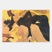 Toulouse Lautrec Yellow Dancing Girl Poster Geschenkpapier Set (Vorderseite 3)