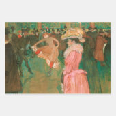 Toulouse Lautrec Yellow Dancing Girl Poster Geschenkpapier Set (Vorderseite 2)