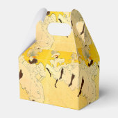 Toulouse Lautrec Yellow Dancing Girl Poster Geschenkschachtel (Rückseite)